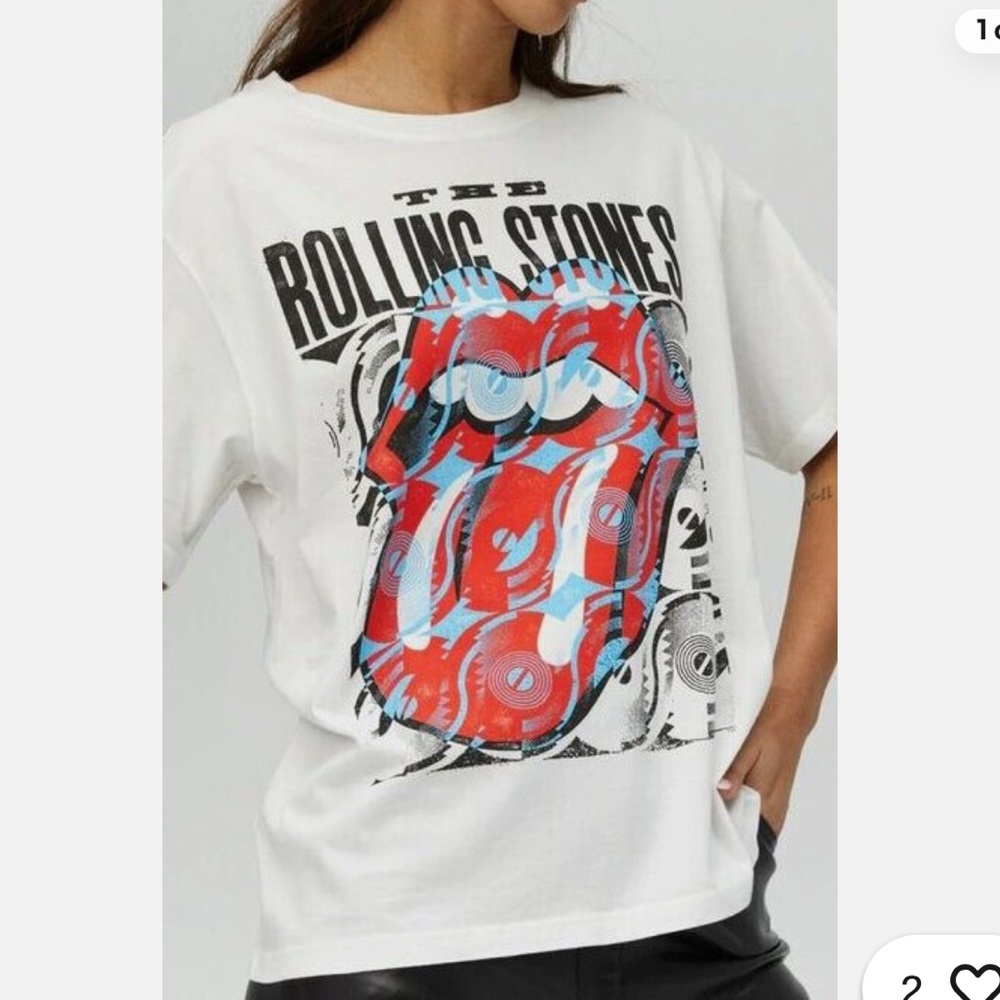Daydreamer White Rolling Stones Graphic Tee